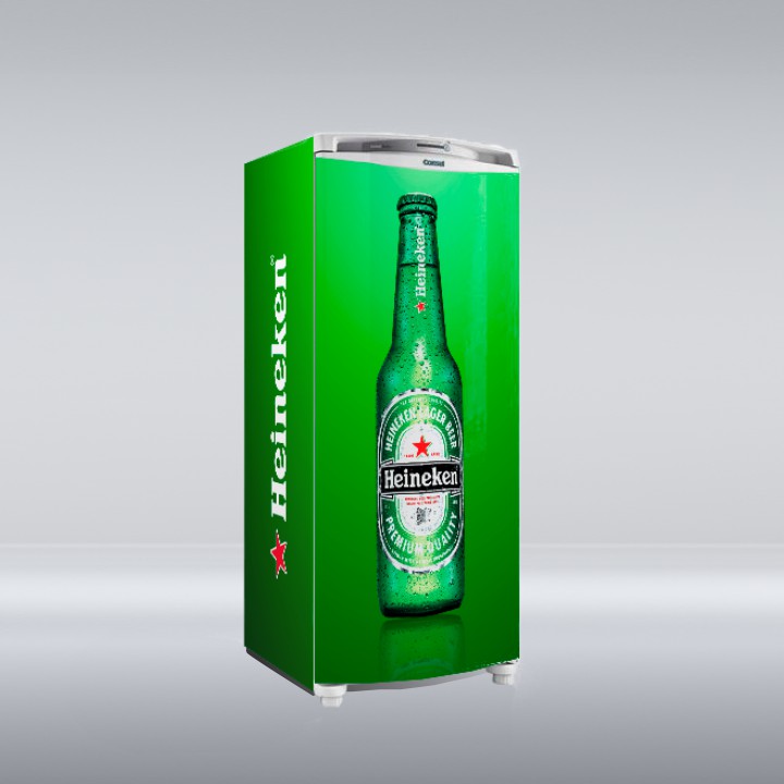 ADESIVO PARA GELADEIRA 1 PORTA | TEMA HEINEKEN 